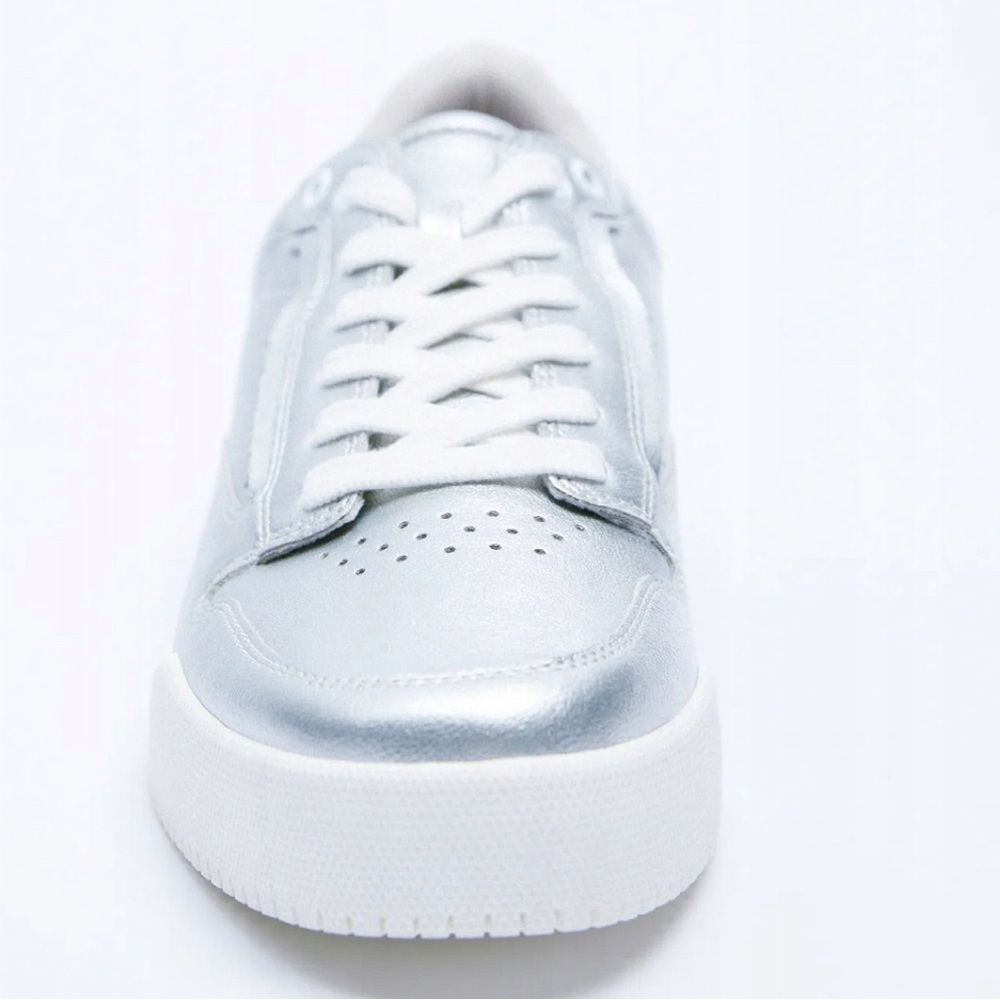 Zara silver sneakers